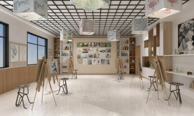现代美术教室3D模型下载
